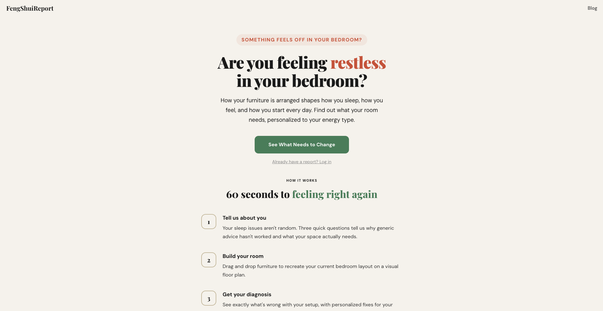FengShuiReport - Main product screenshot demonstrating key features and user interface