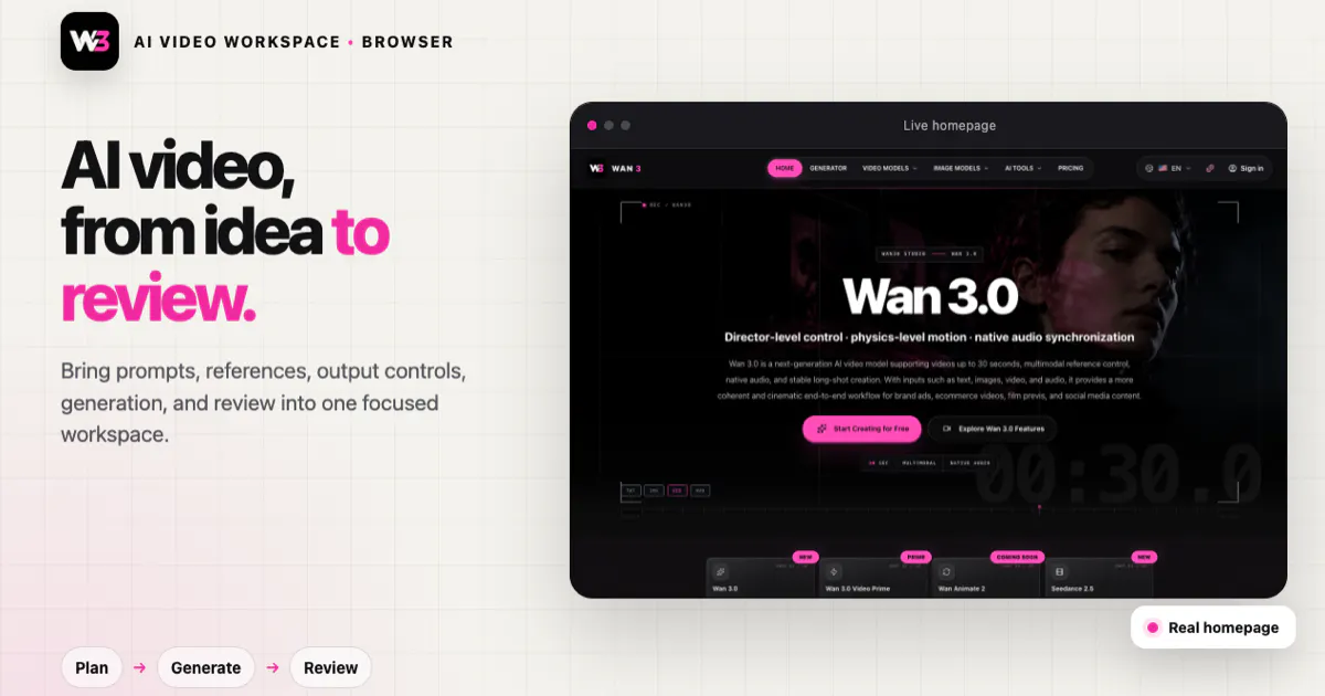 Wan 3.0 gallery image