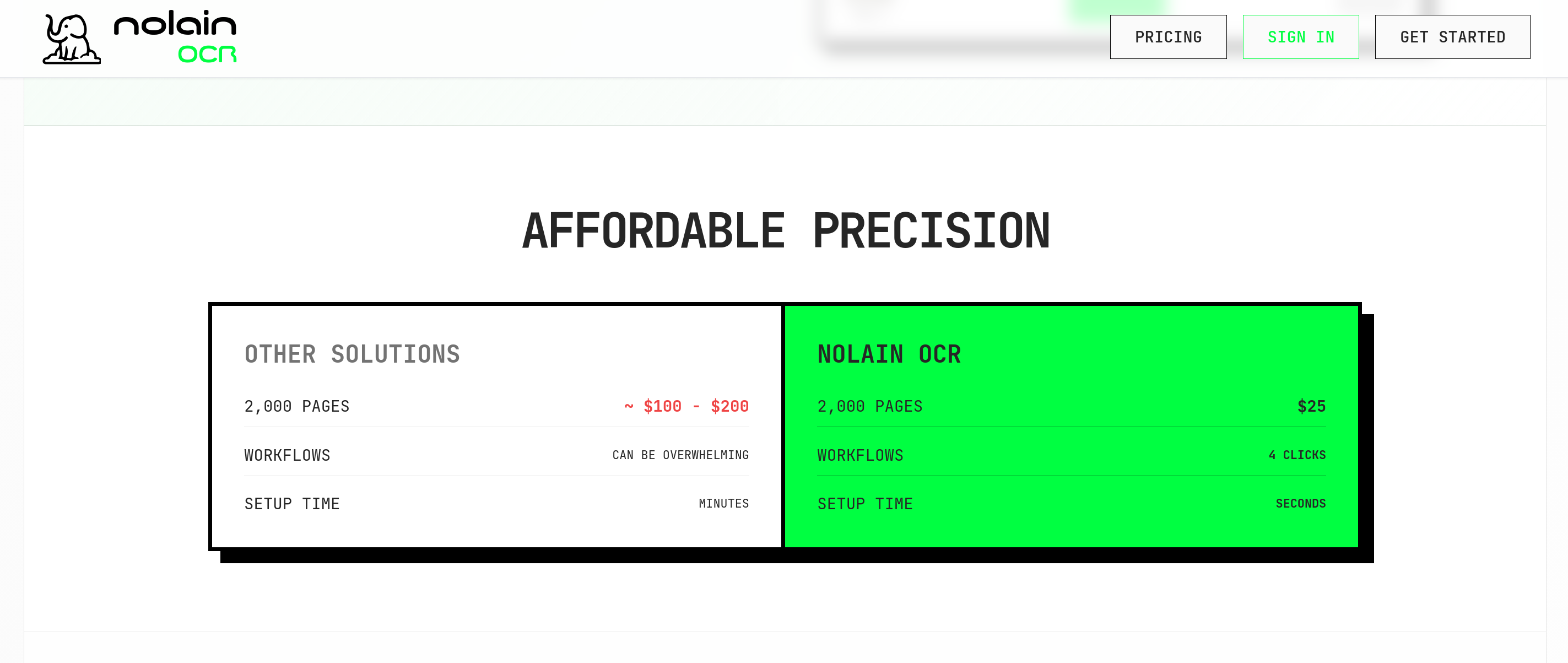 Nolain OCR - Screenshot 2 showing product features and functionality