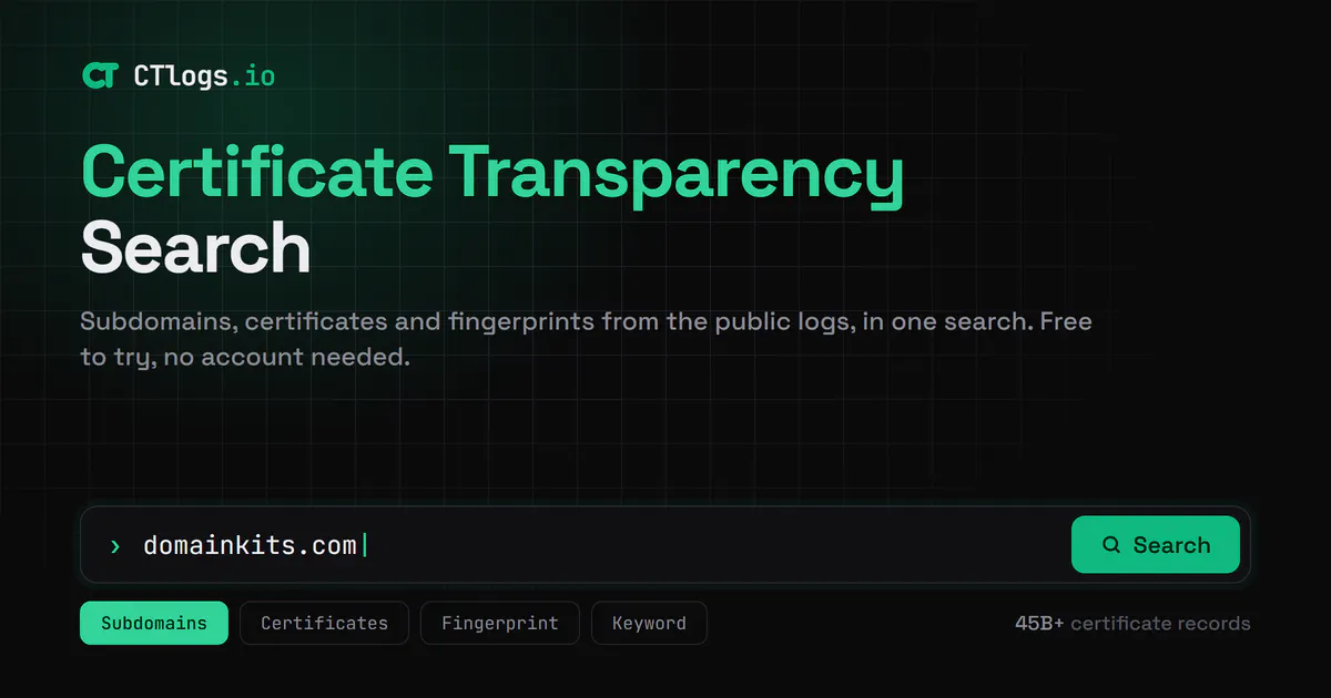 CTlogs.io gallery image