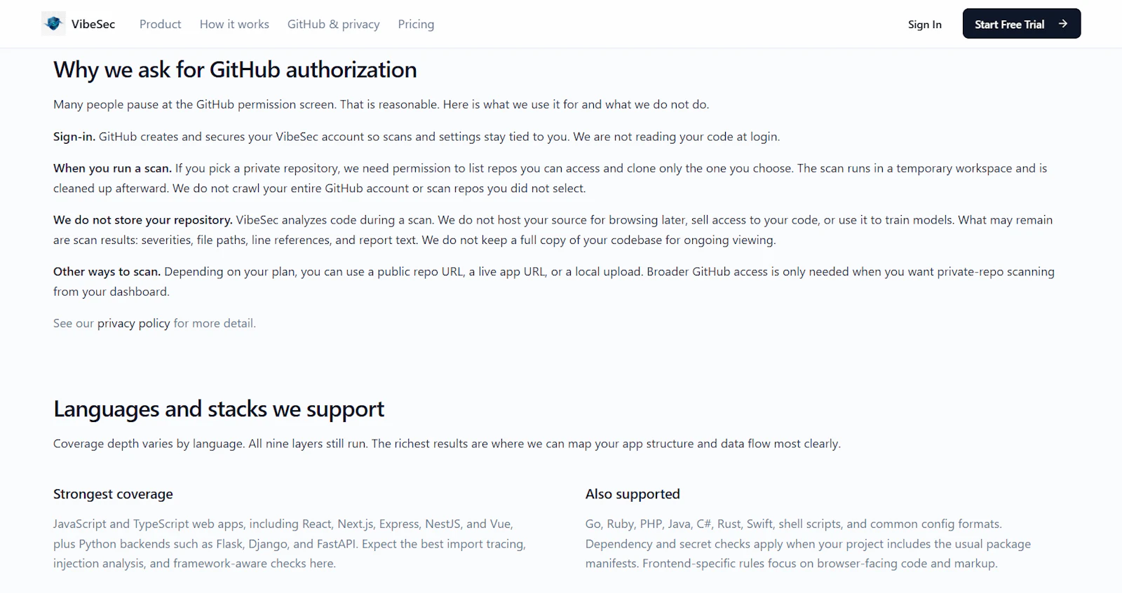VibeSec-scan screenshot 5