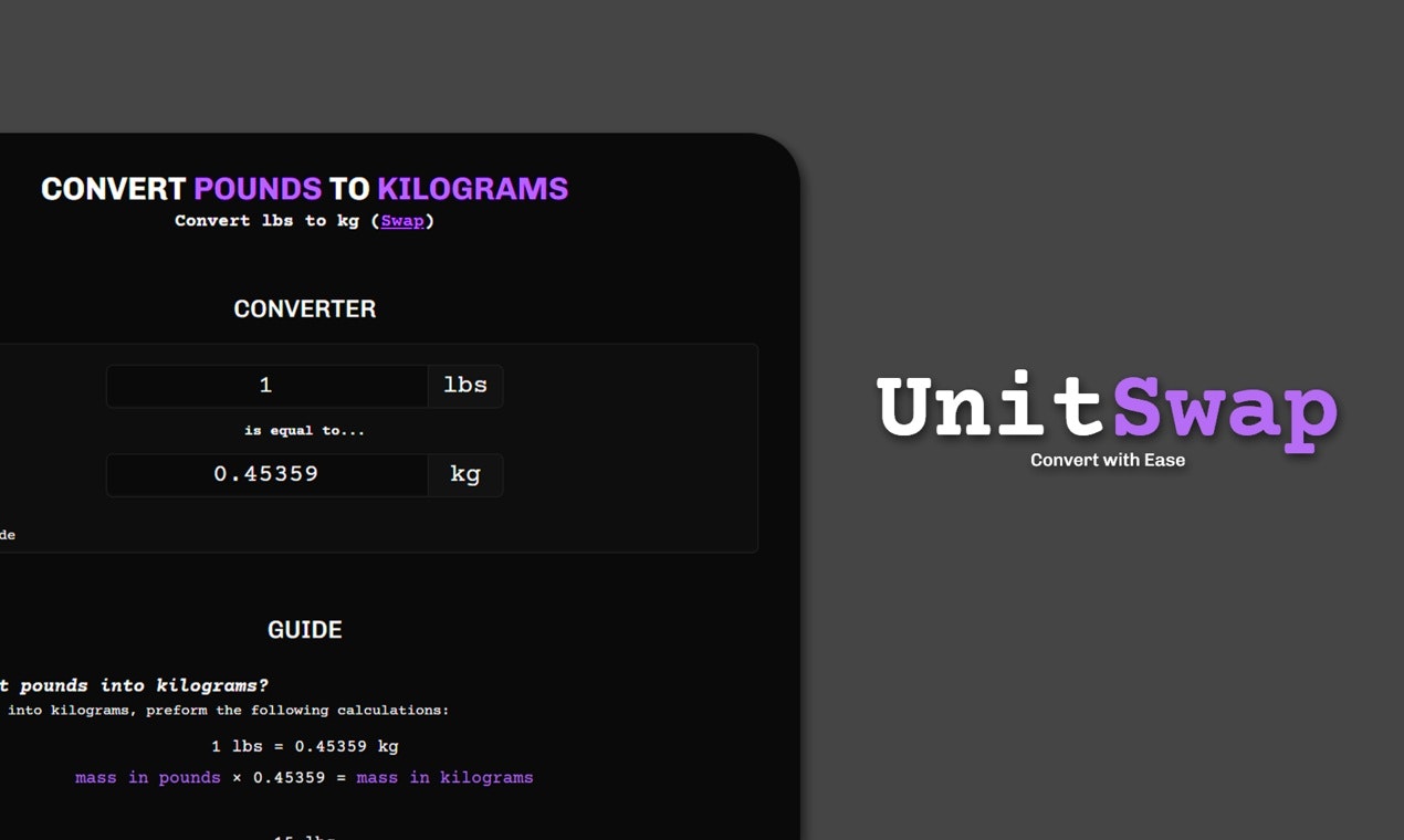 startuptile UnitSwap-Convert measurements or units with ease