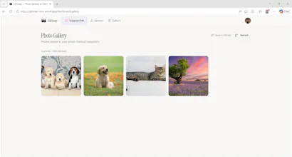 GitSnap — Photo Backup to GitHub, free. gallery image