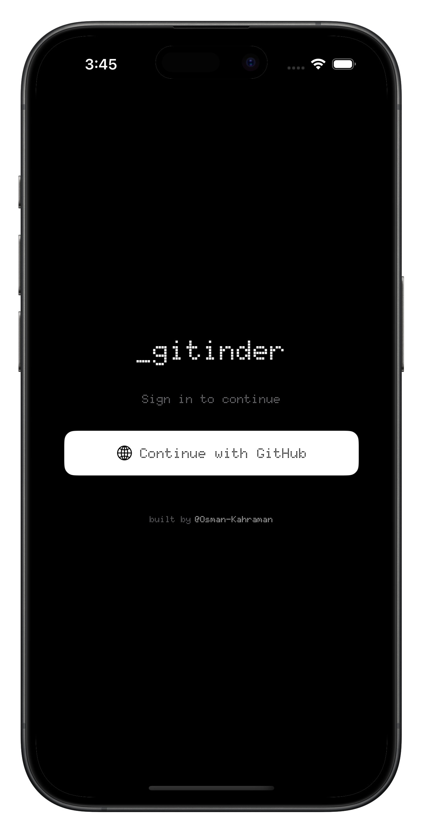 _gitinder - Screenshot 3 showing product features and functionality