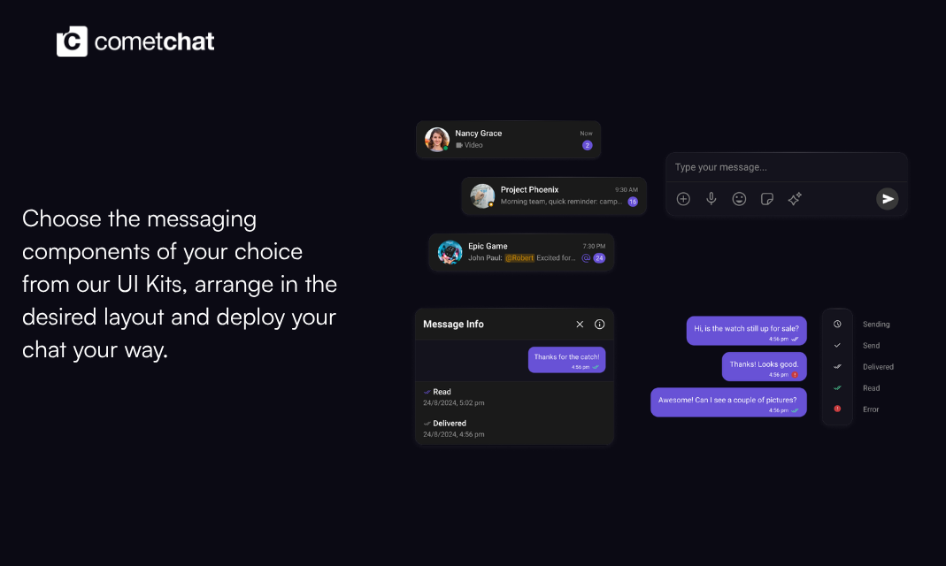 Production Ready UI Kits by CometChat gallery image