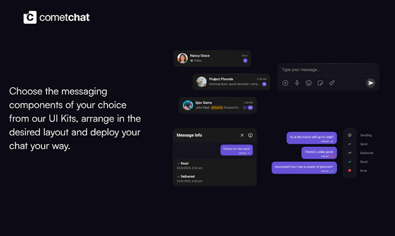 Production Ready UI Kits by CometChat screenshot 6