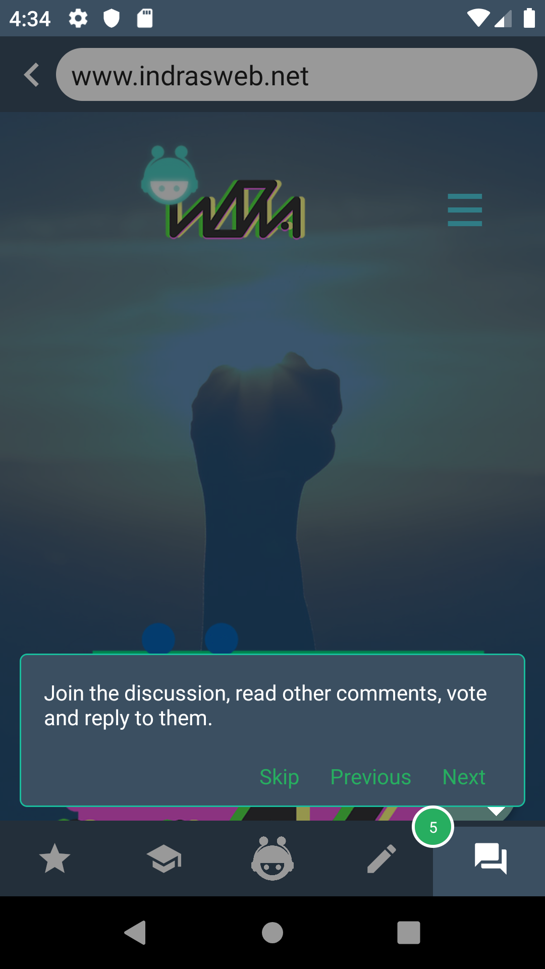 Indra Web Overlay gallery image