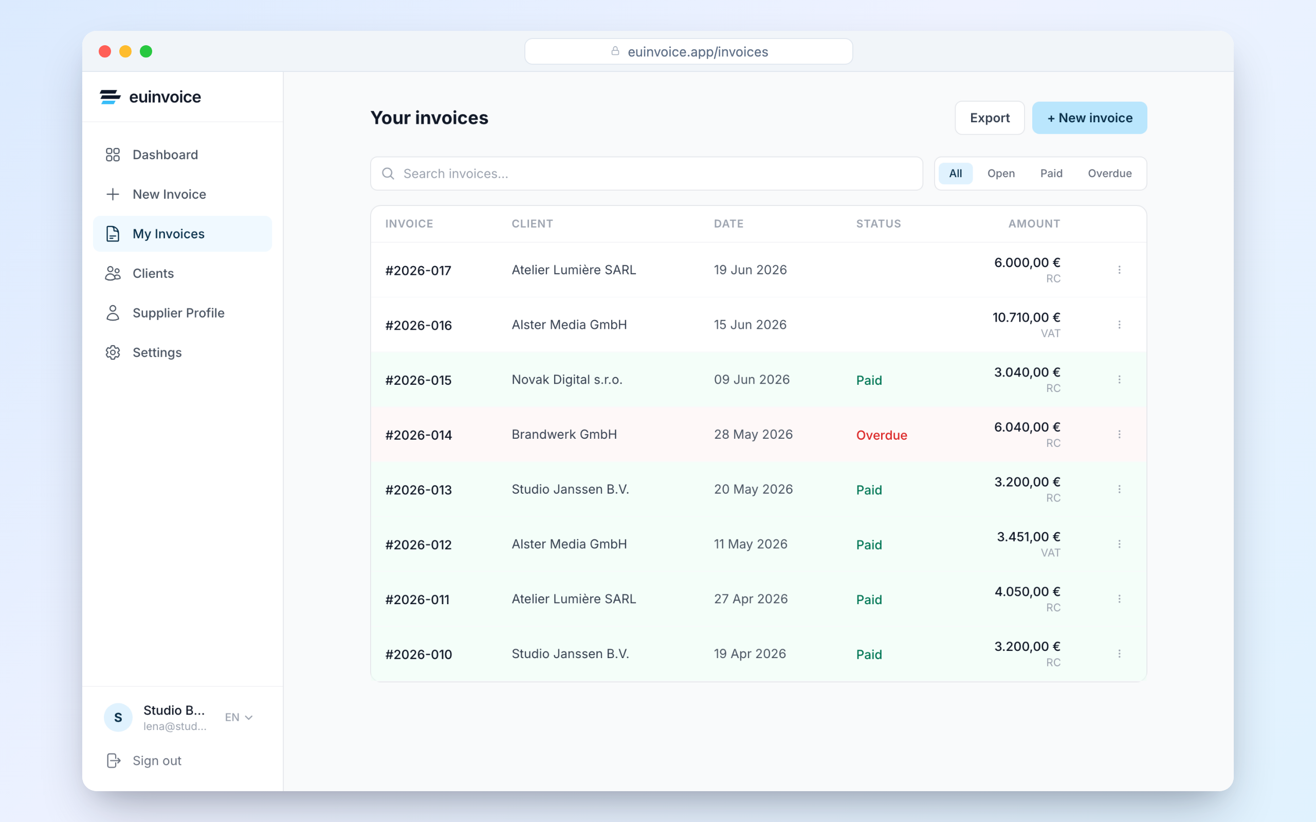euinvoice.app gallery image