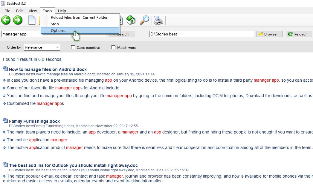 SeekFast gallery image