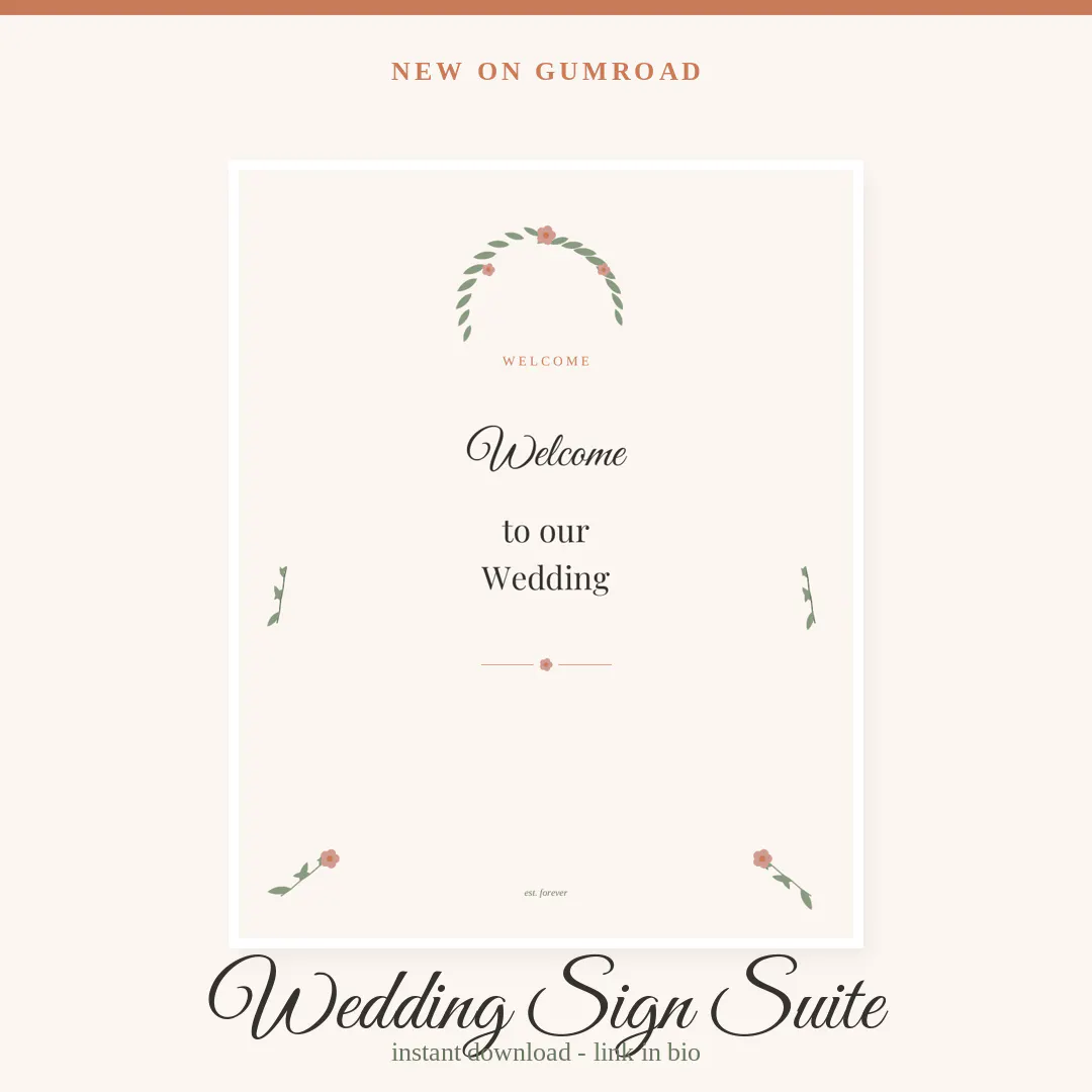 Wedding Sign Suite