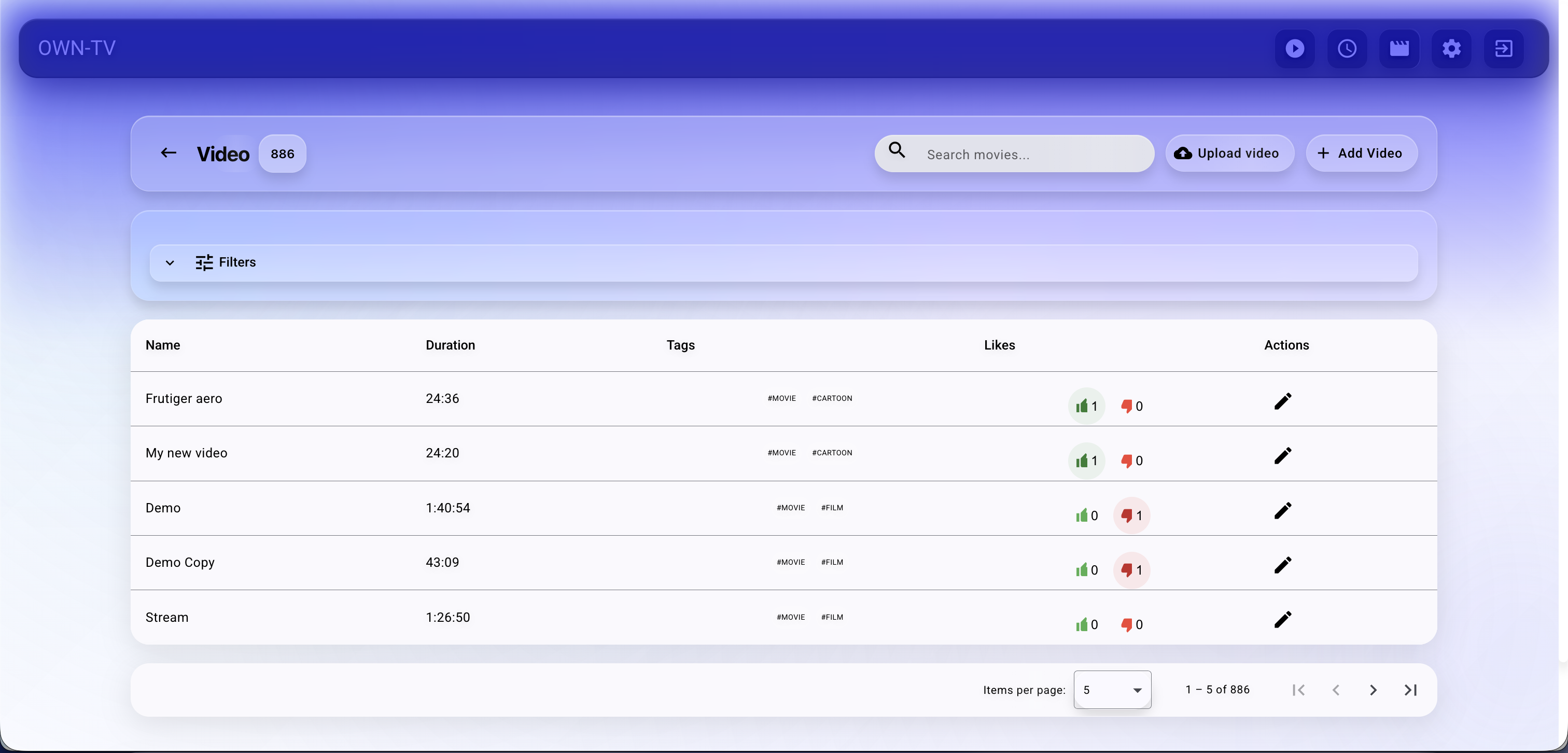 own-tv - Screenshot 2 showing product features and functionality