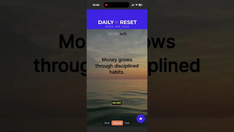 Daily Reset: Focus and Calm screenshot 1 (video preview)
