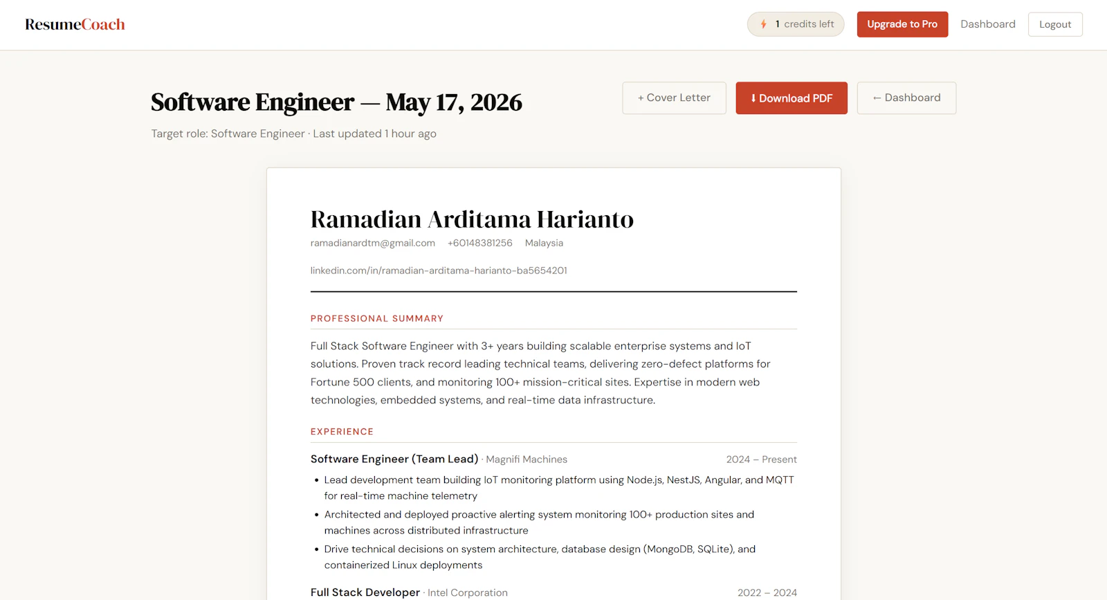 ResumeCoach AI screenshot 4