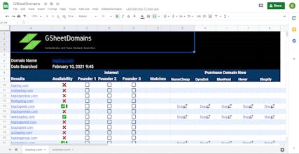 GSheetDomains gallery image