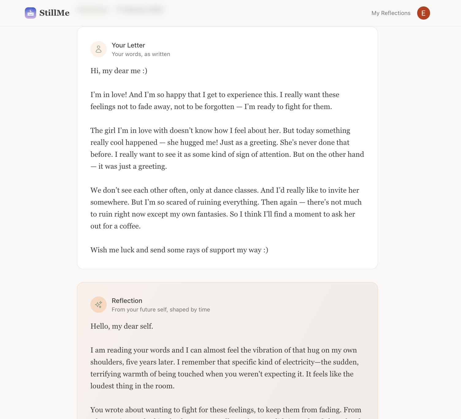 StillMe - Main product screenshot demonstrating key features and user interface