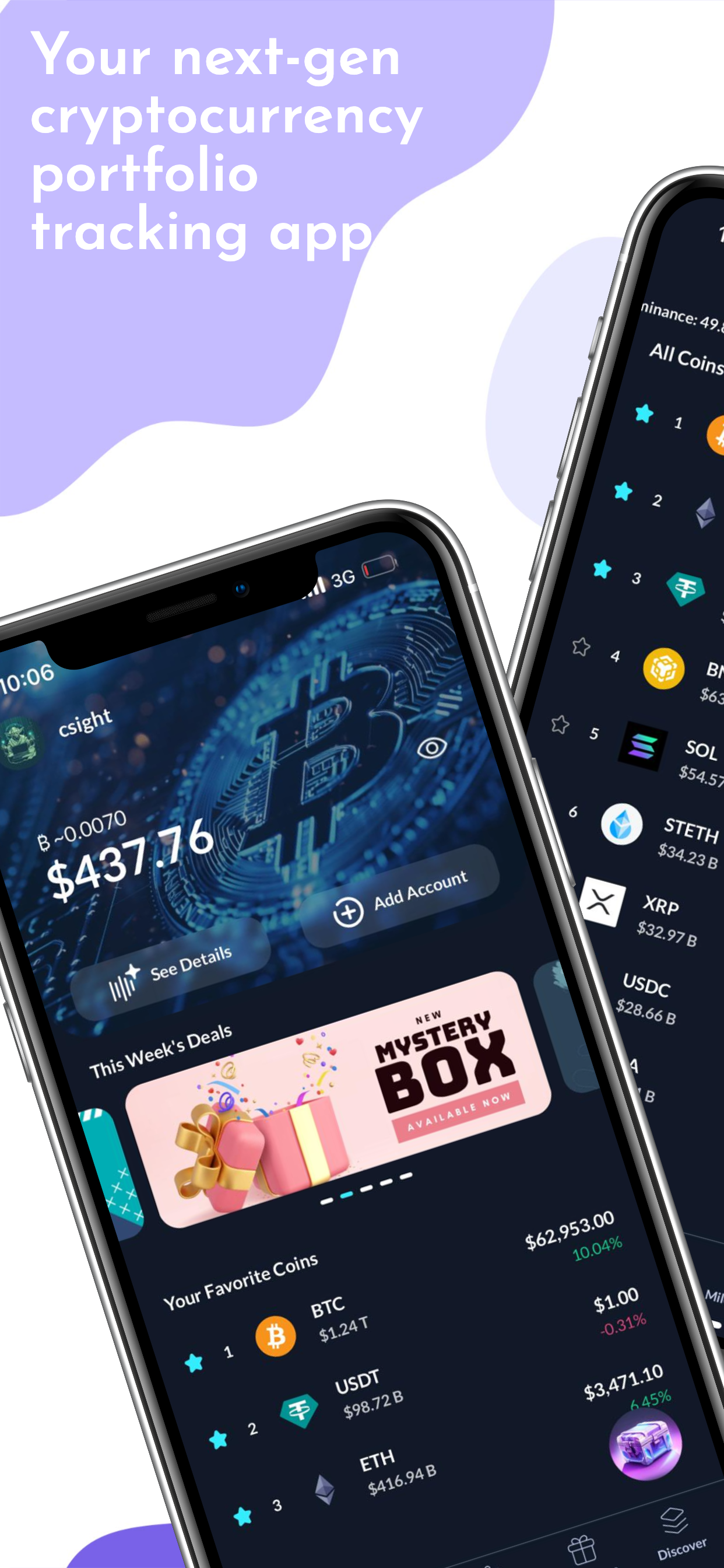 Csight - Crypto Tracker - Next-Gen cryptocurrency portfolio tracking-app. media 1