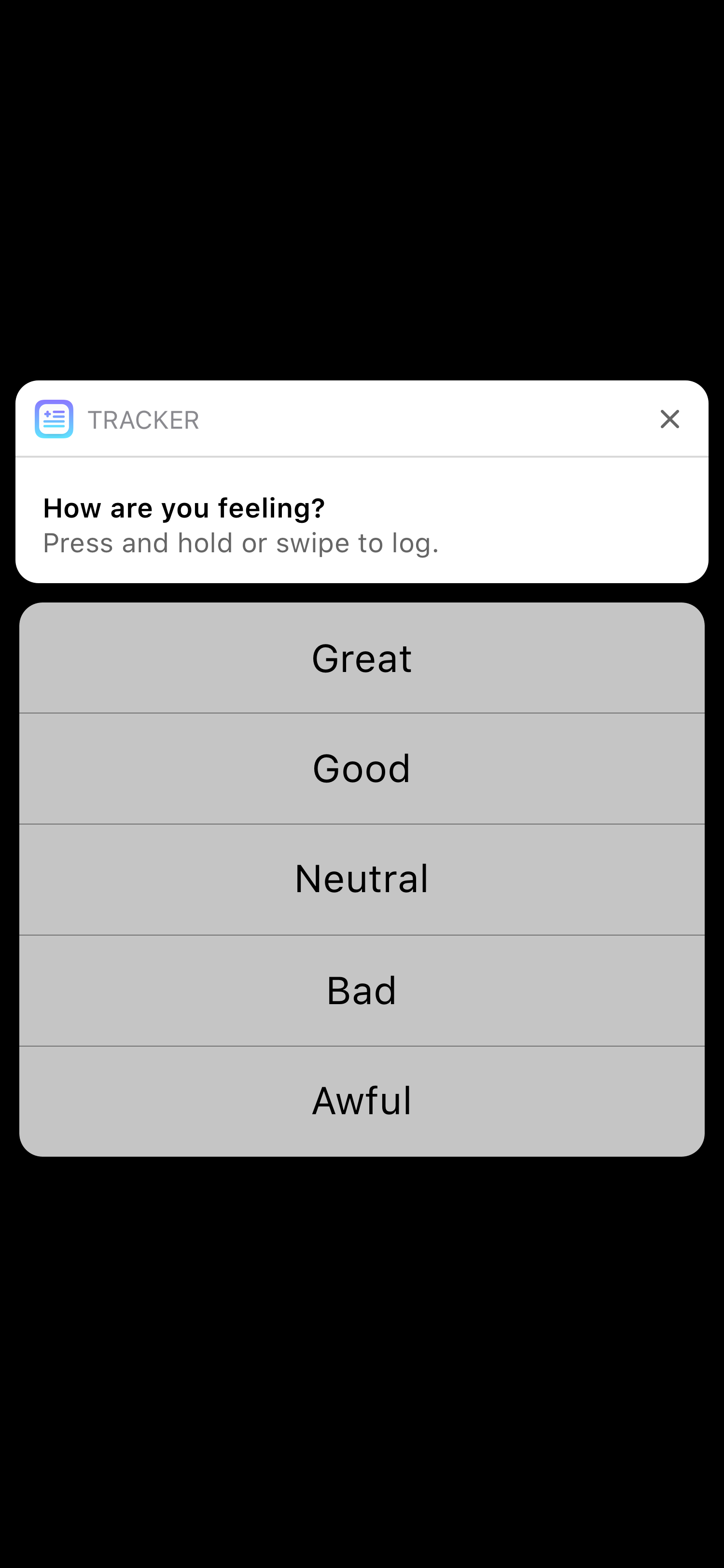 Tracker for iOS Image