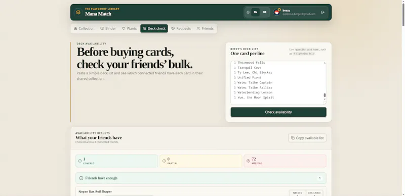 Manamatch screenshot 3