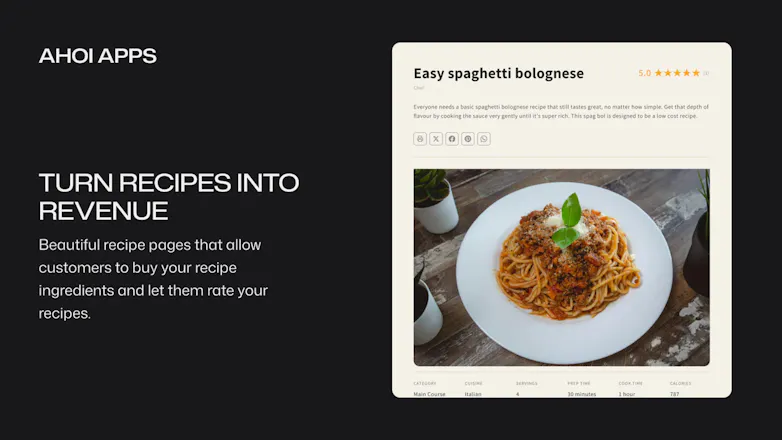 Ahoi Apps ‑ Easy Recipe Pages gallery image