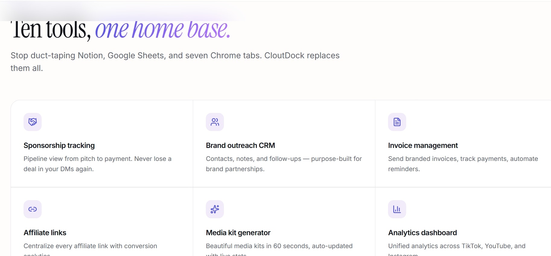 CloutDock - run your company like a pro gallery image