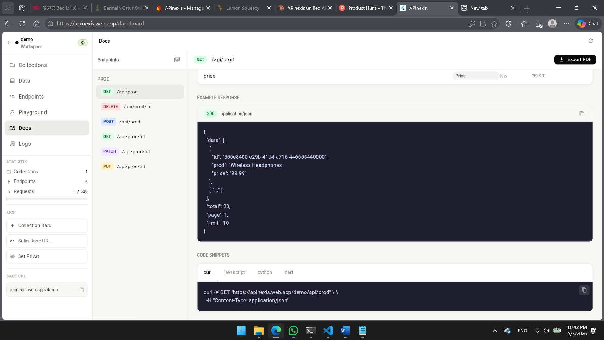APInexis — Mock API Platform gallery image