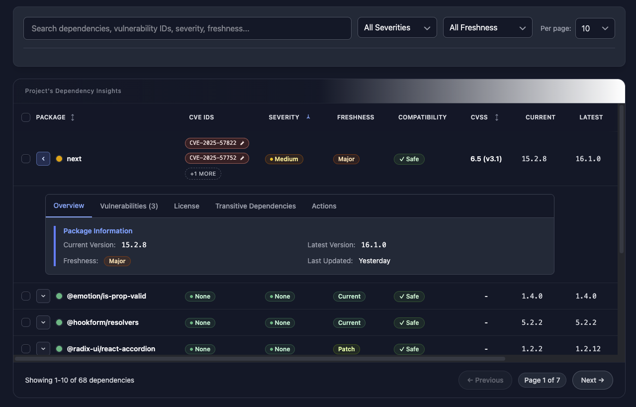 DepPulse - Screenshot 2 showing product features and functionality
