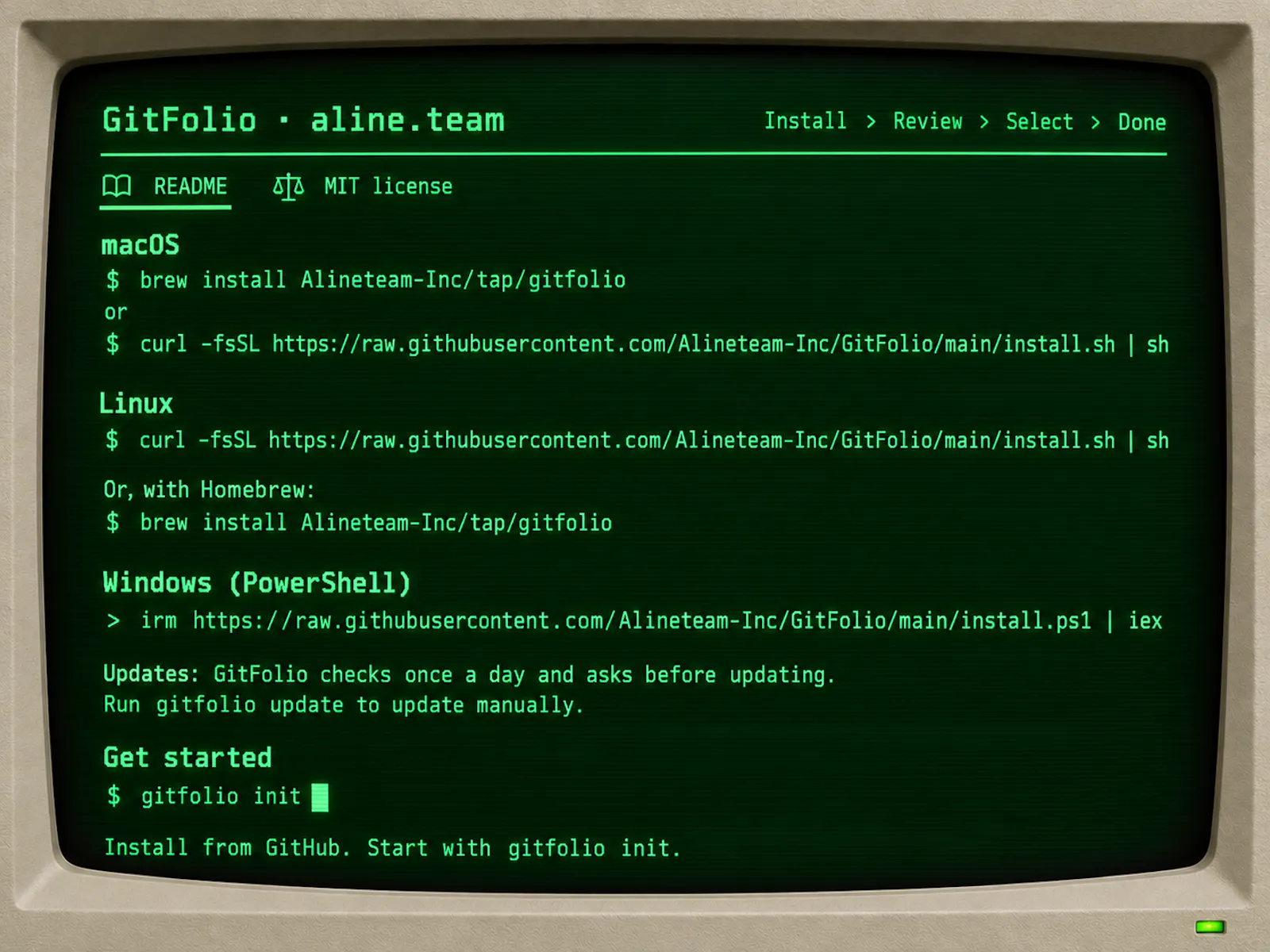Developer Profile | Aline.team | CLI screenshot 4