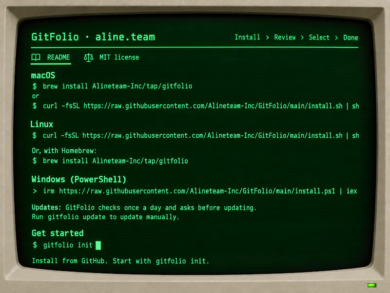 Developer Profile | Aline.team | CLI screenshot 4