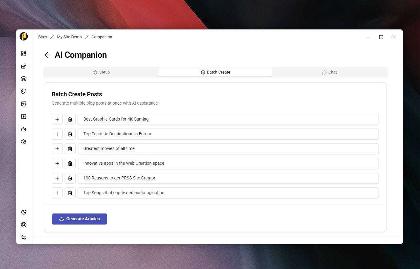PRSS Site Creator media 3