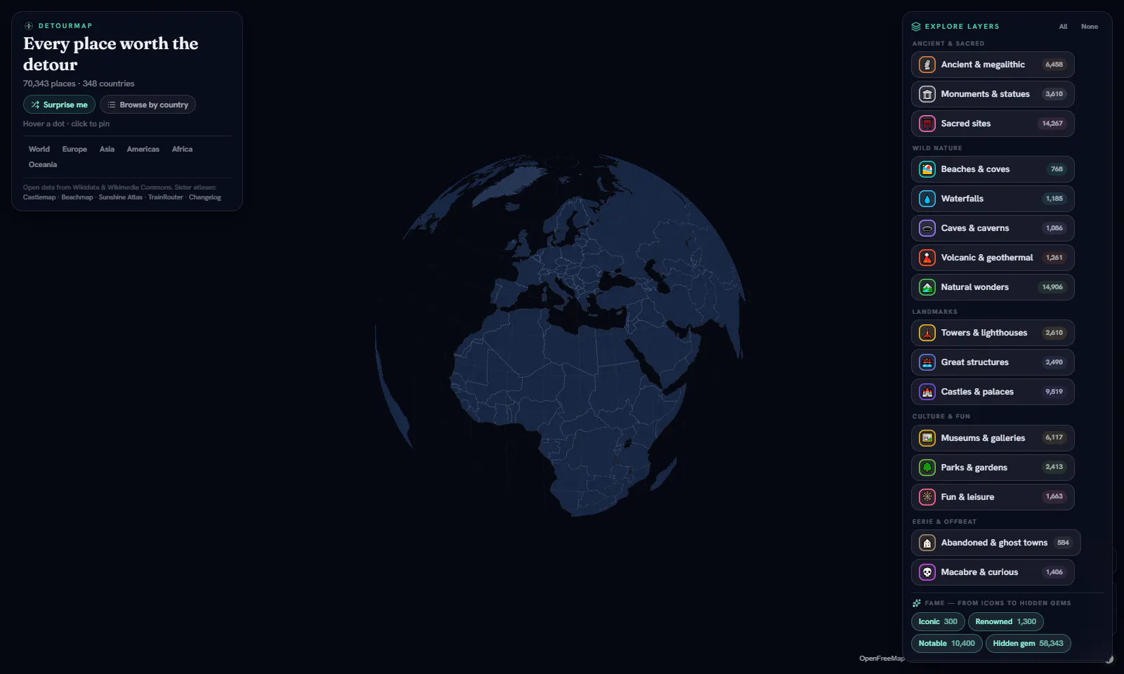 Detourmap screenshot 2