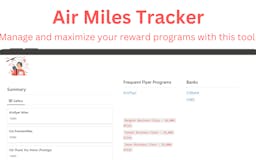Air Miles Tracker media 1