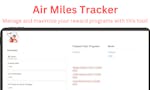 Air Miles Tracker image