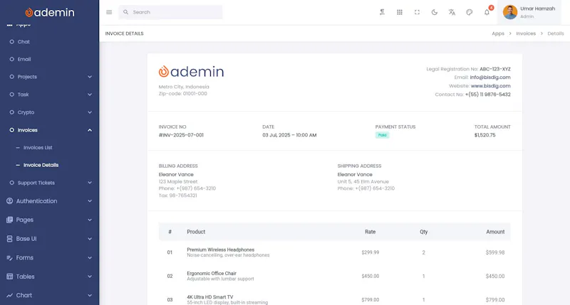 FlutKit Ademin screenshot 17