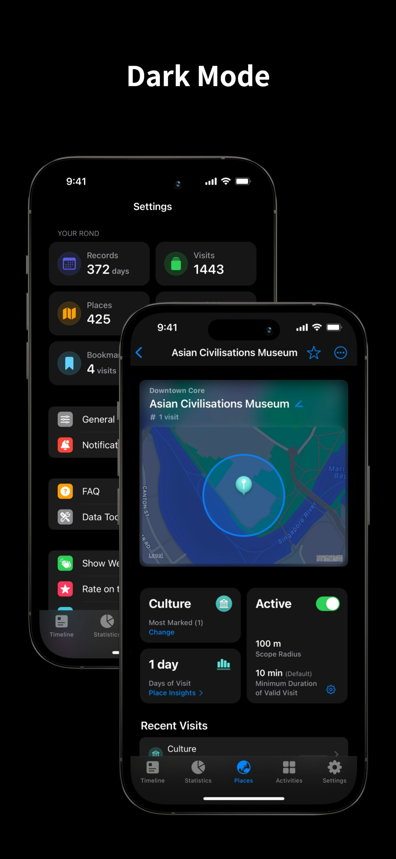 وسائط الجولة: Life Mapper - الجدول الزمني ، خريطة البصمة ، الذات الكمية ، تتبع الوقت 9