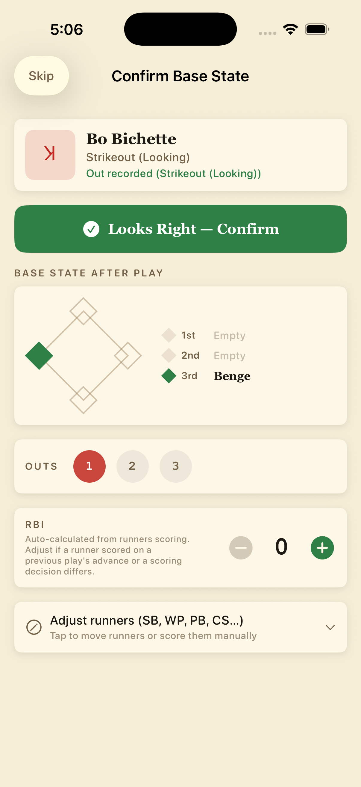 Baseball Scorecard Classic gallery image