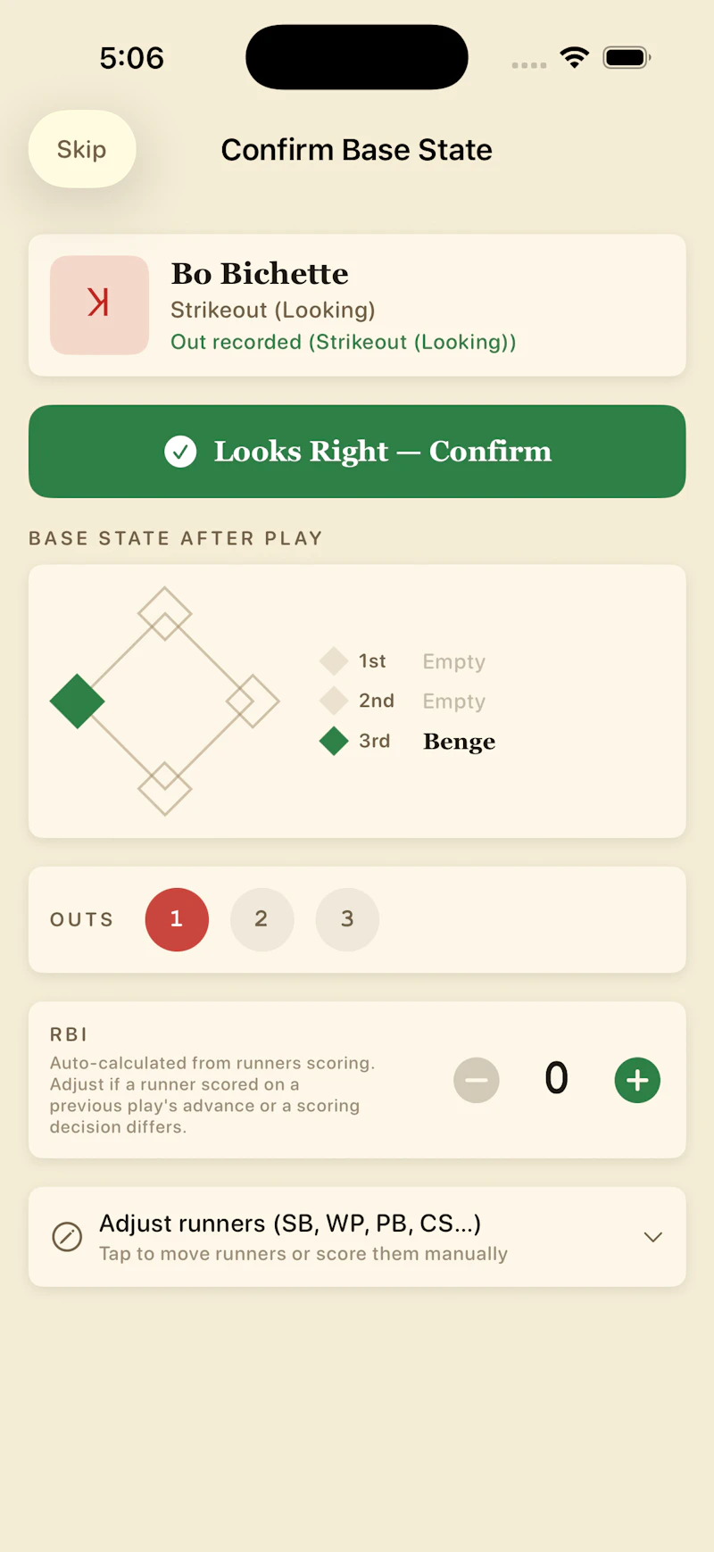 Baseball Scorecard Classic screenshot 9
