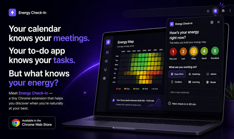 Energy Check-in App screenshot 1