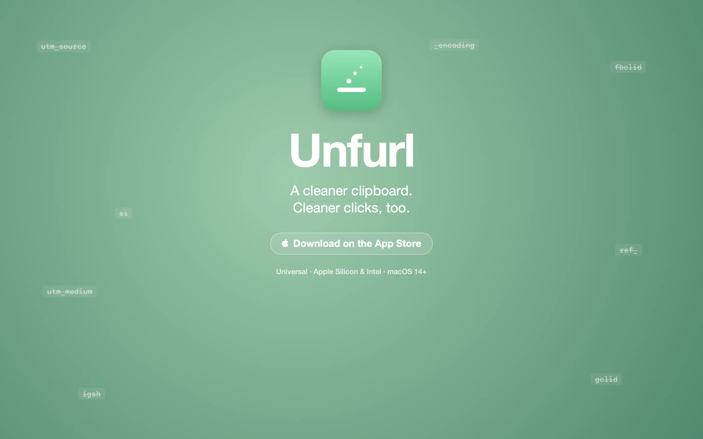Unfurl — Strip the junk. Keep the link. gallery image