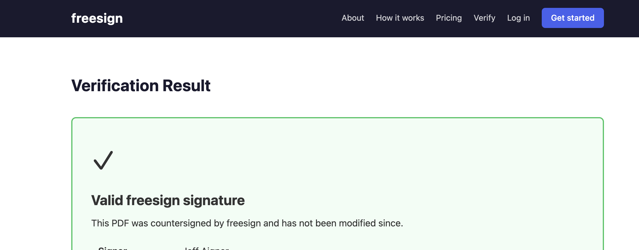 Freesign - Main product screenshot demonstrating key features and user interface