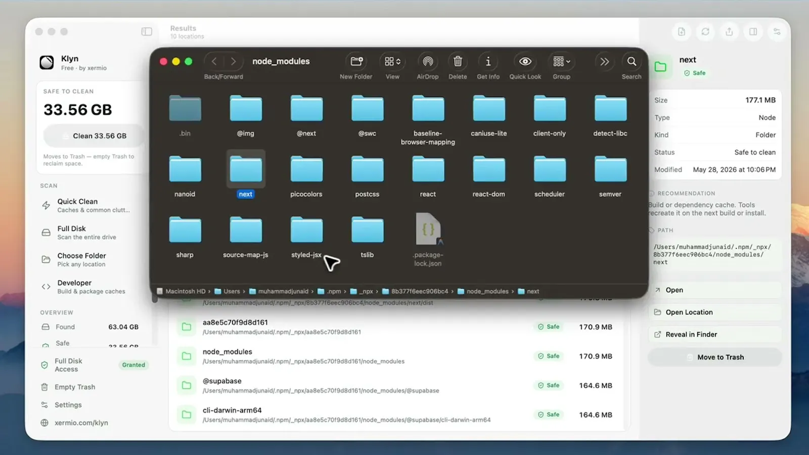 Klyn — free your Mac, safely screenshot 1 (video preview)