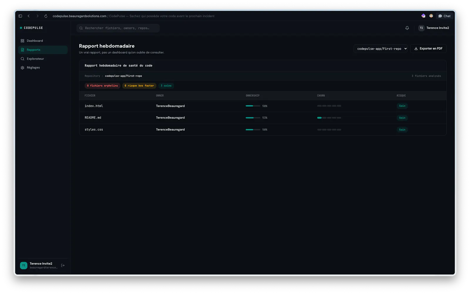 CodePulse — Know who owns your code screenshot 3
