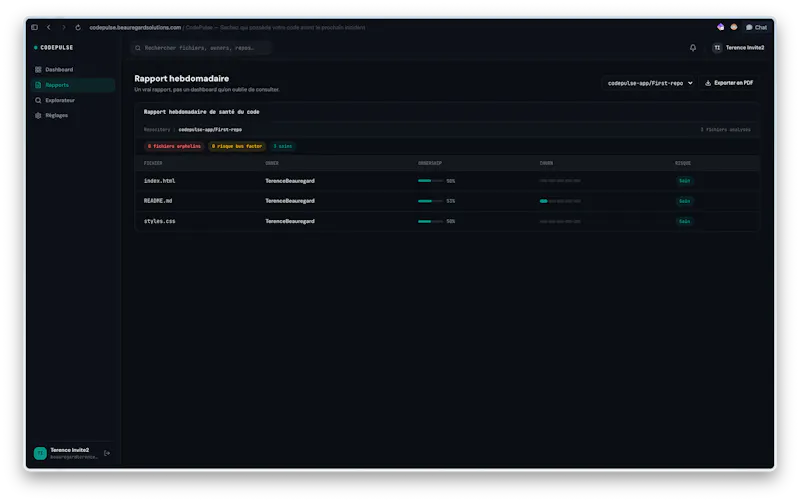 CodePulse — Know who owns your code screenshot 3