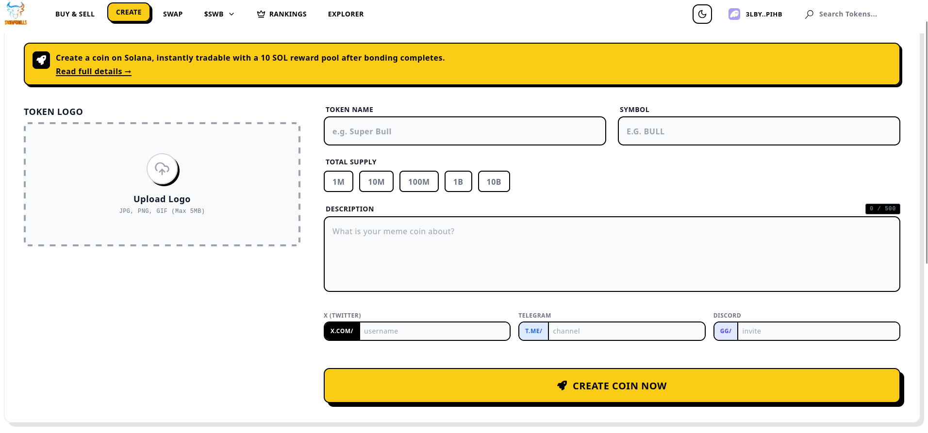 SwapBulls - Screenshot 2 showing product features and functionality