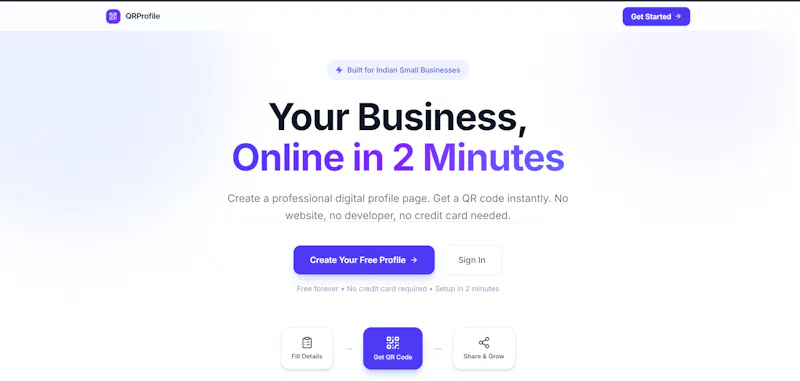 QRProfile screenshot 1