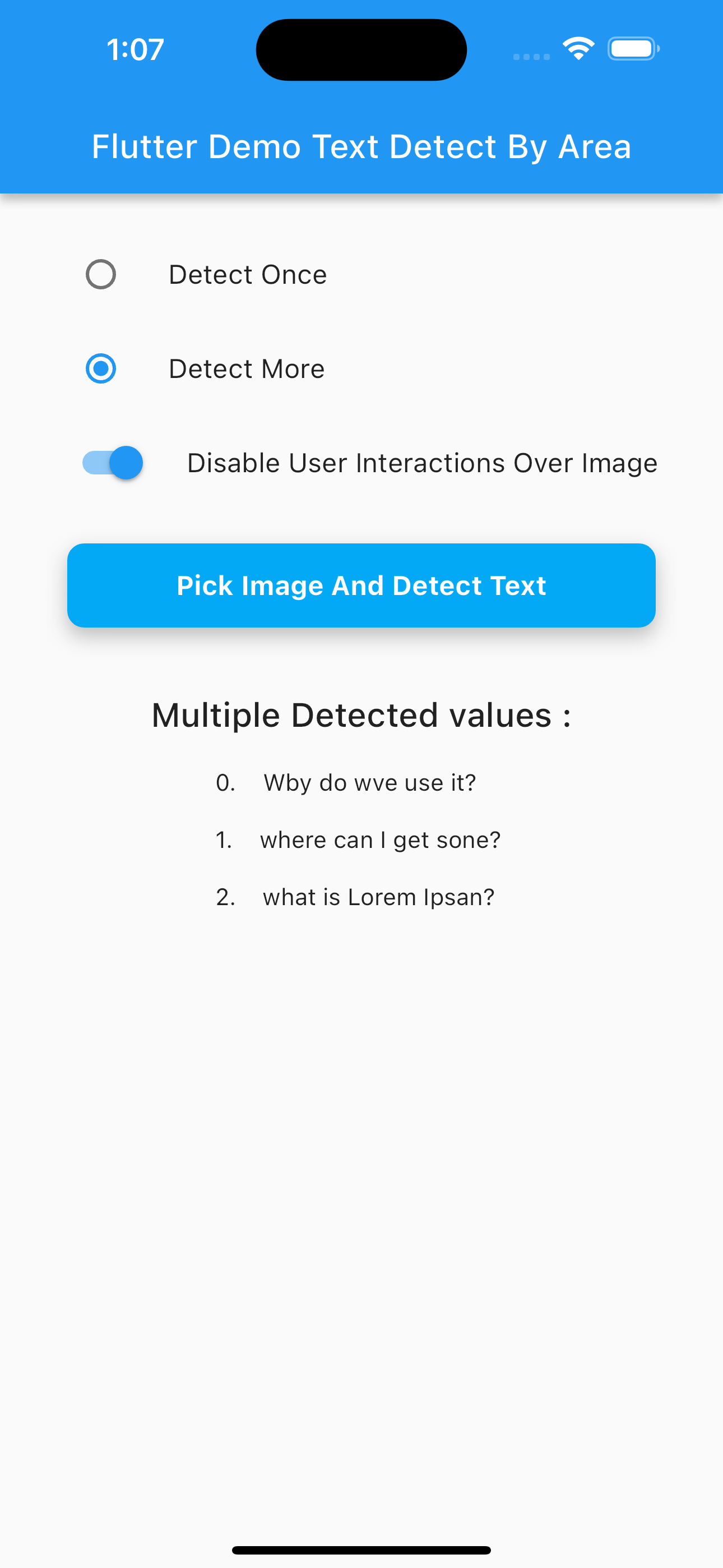 Media Kawasan mengesan teks berkibar - Mengesan, berkibar, android, iOS, teks, pelbagai teks 6