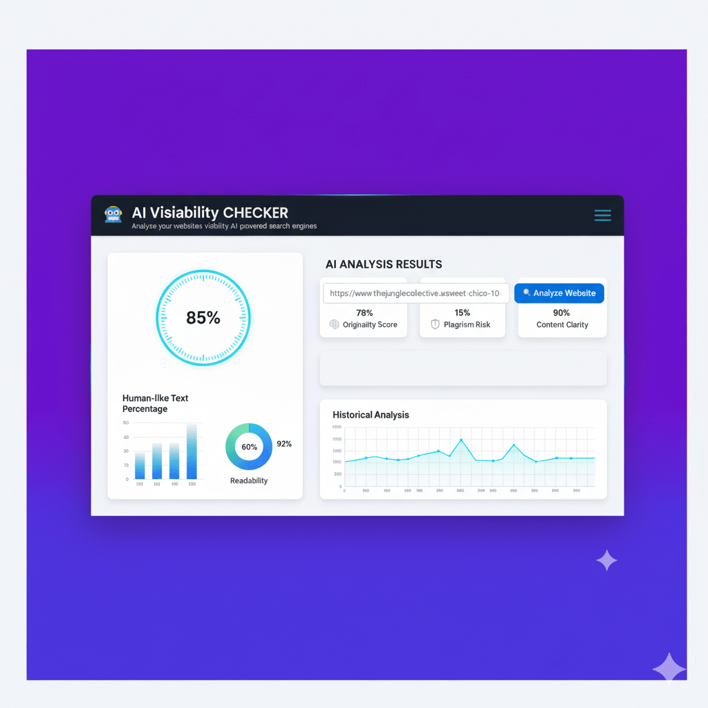 AI Visibility Checker by SkyOfTools - Main product screenshot demonstrating key features and user interface