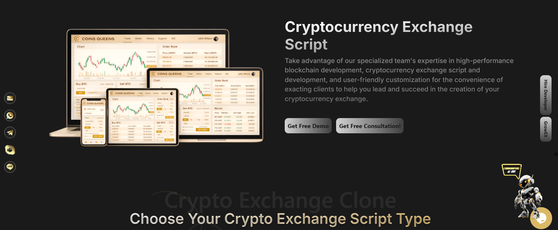 Crypto Exchange Script  - Main product screenshot demonstrating key features and user interface