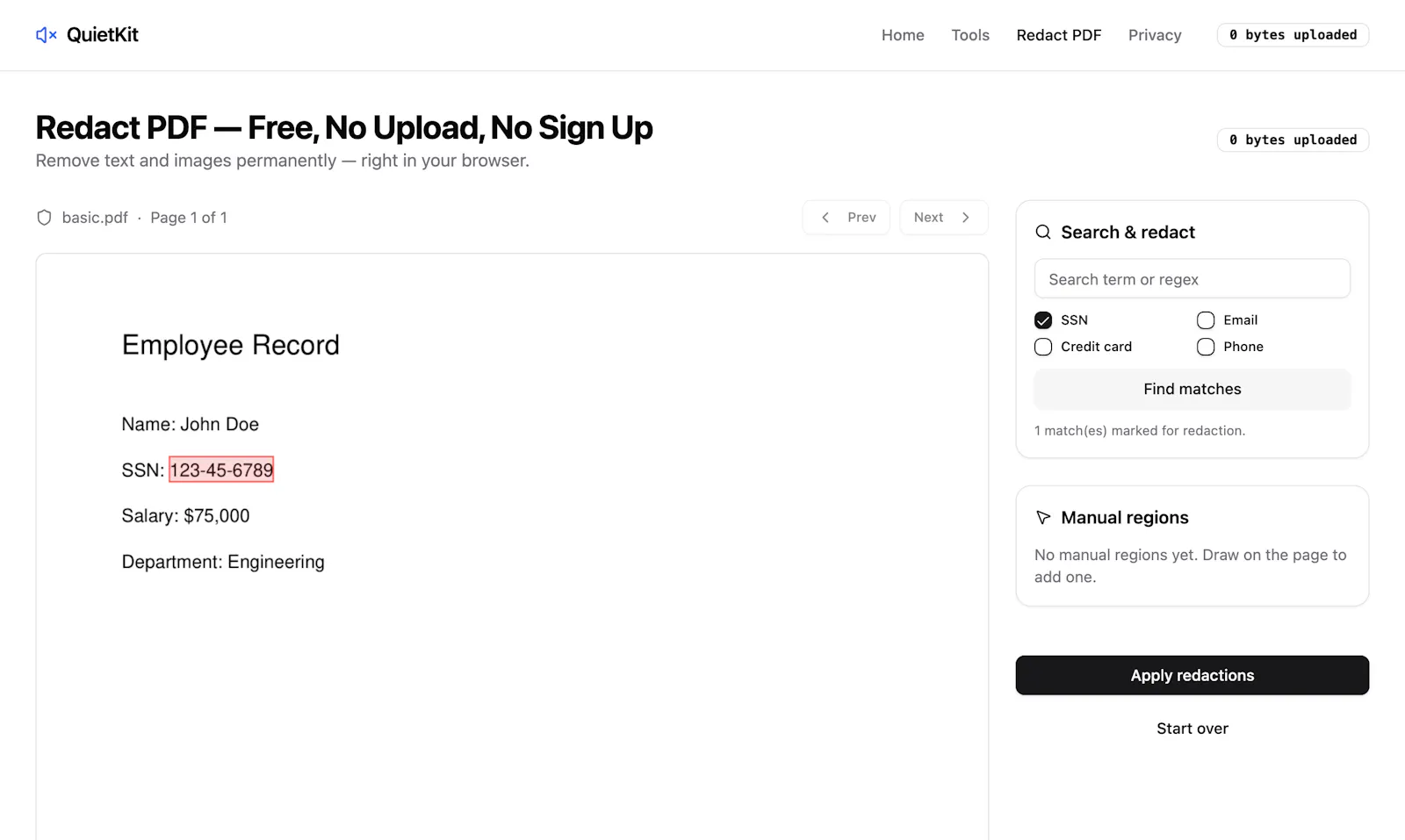 QuietKit screenshot 2