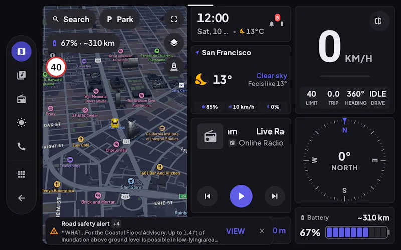 Cardashly: Car Dashboard & Launcher screenshot 3