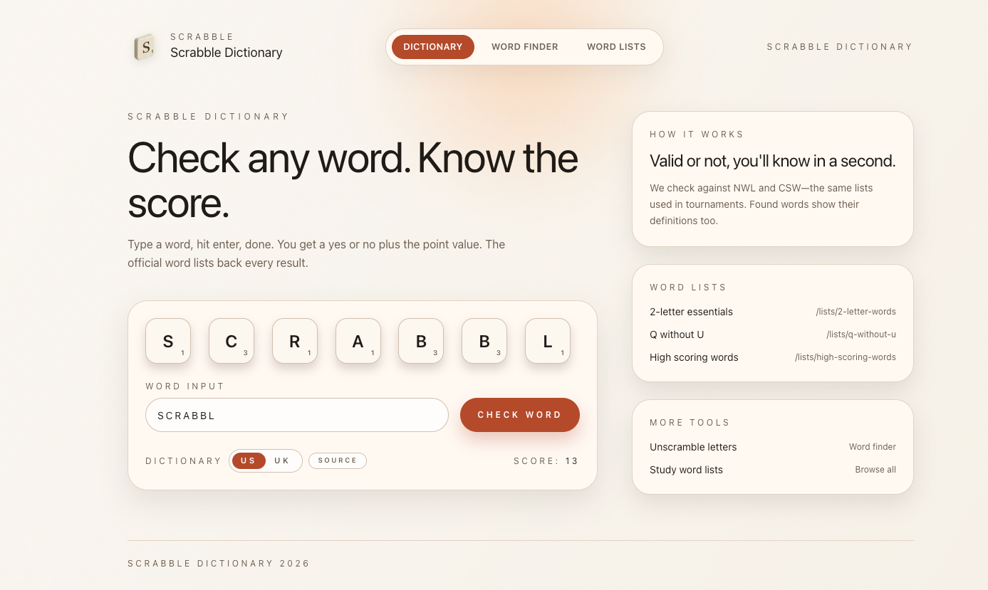 Scrabble Dictionary gallery image